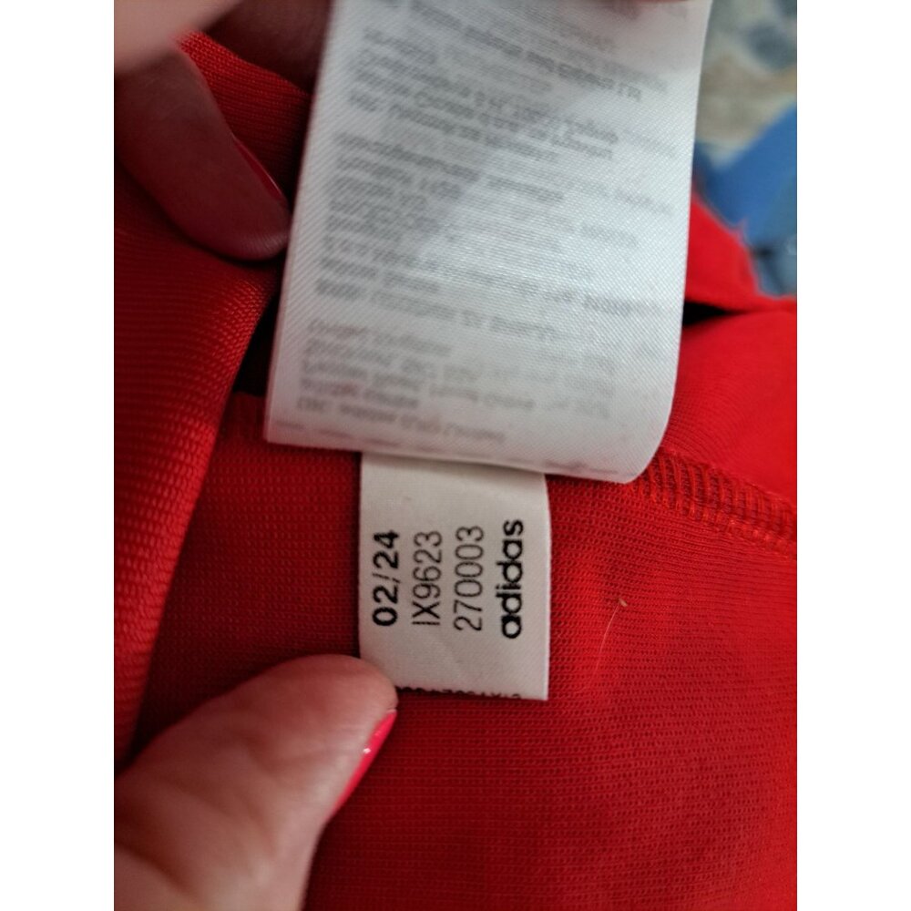 New Adidas Men's The First Track Top Originals Better Full-Zip Jacket Large Red - Picture 8 of 8
